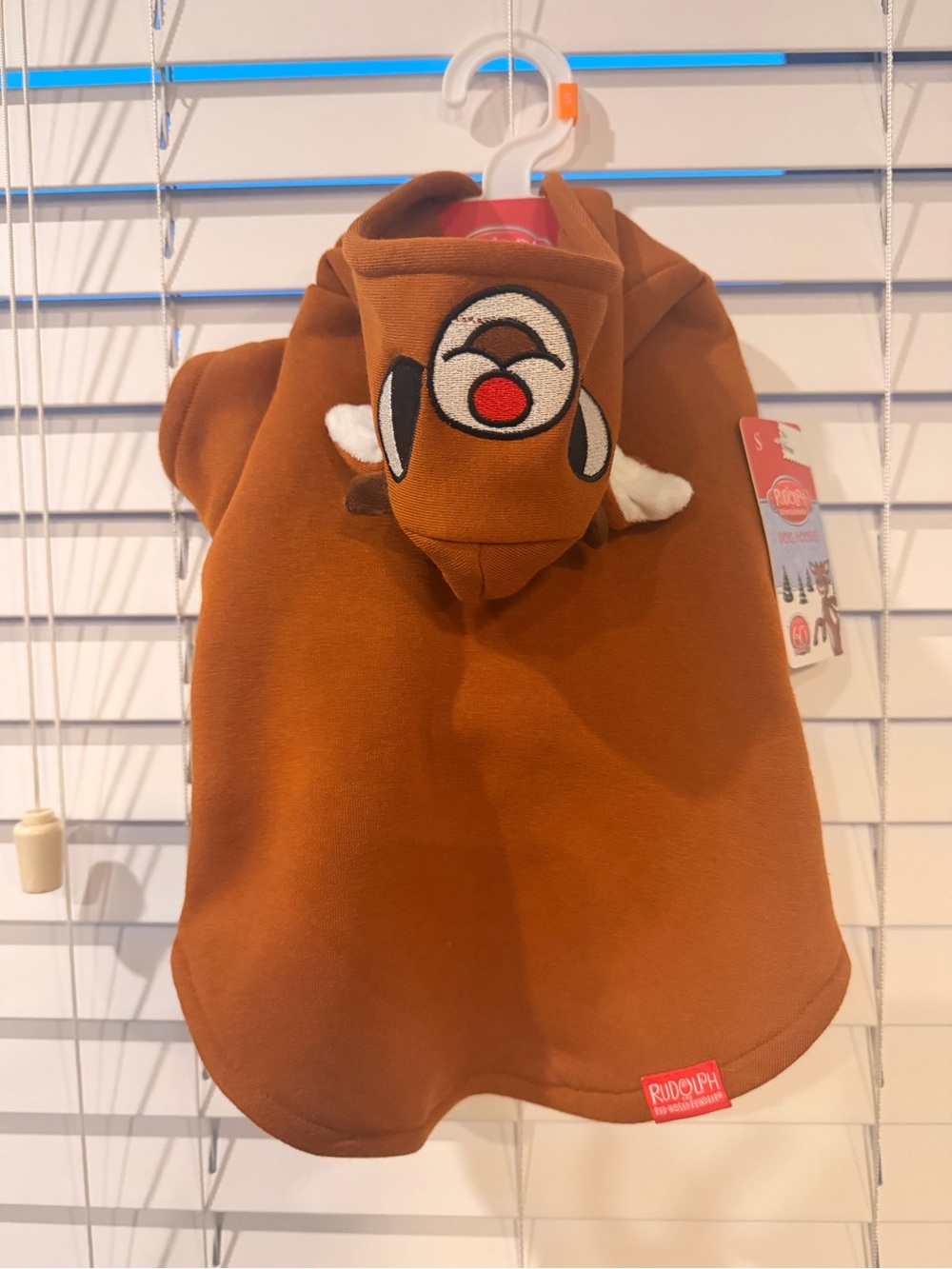 Brown Reindeer Hooded Dog Sweater - Cute Holiday Pet Hoodie